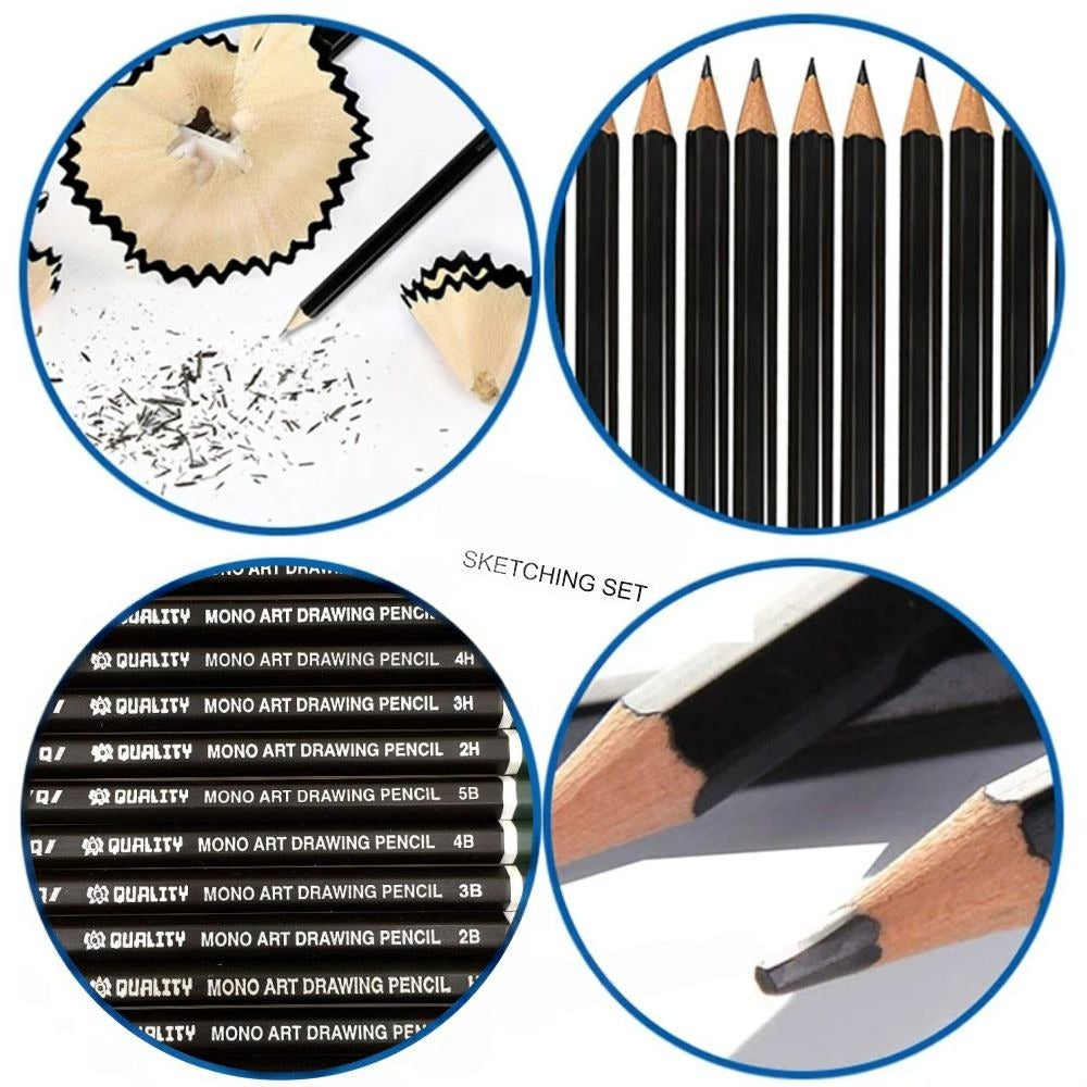 Dongxu Art set of 6pcs Woodless Graphite Pencils for Artistic Sketching And Portrait Making
