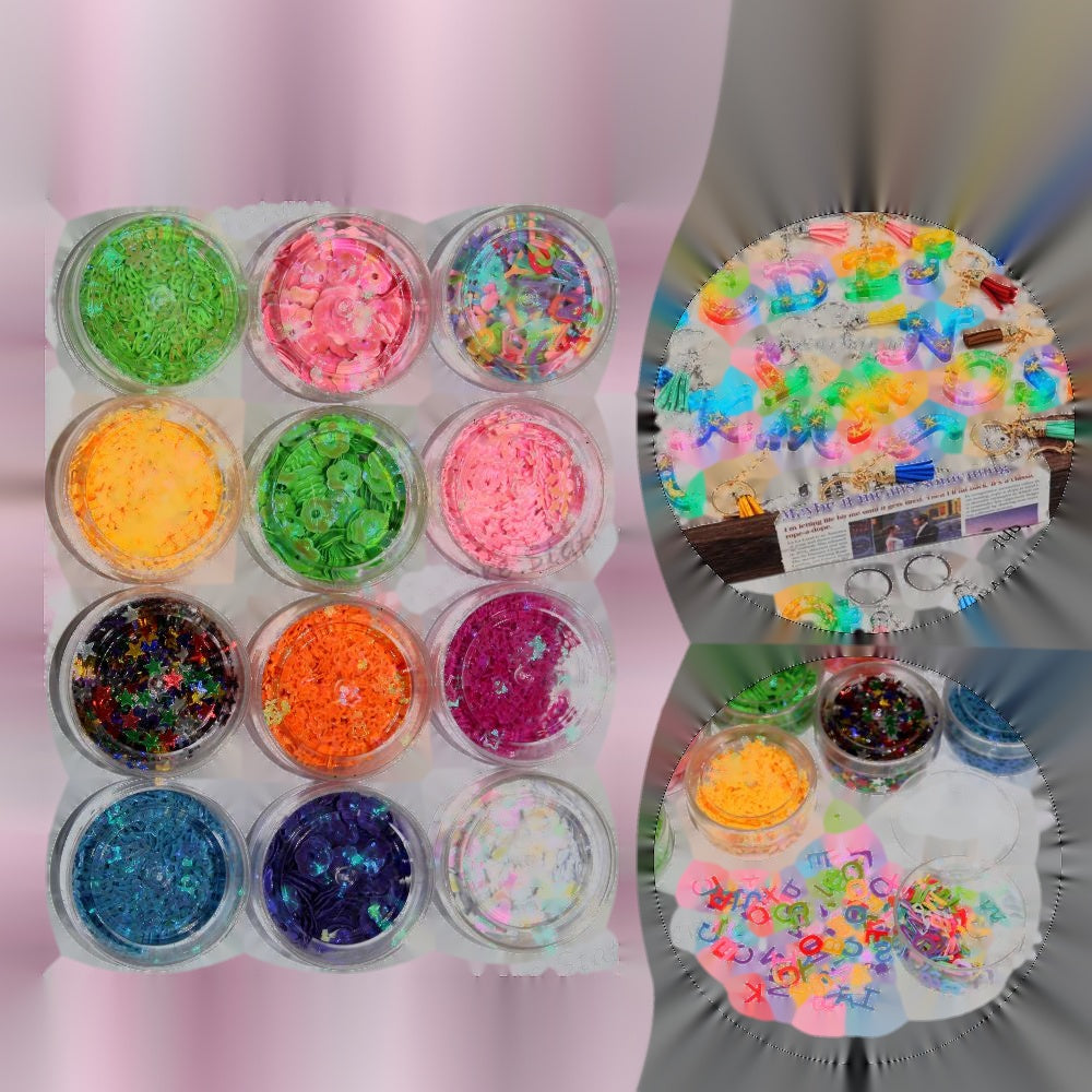 Glitter Set Pack 12 Vibrant Colors
