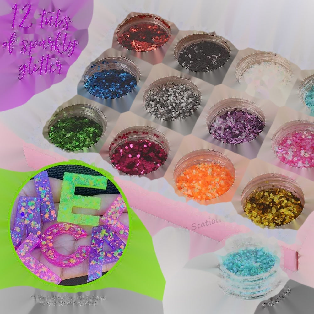 Glitter Set Pack 12 Vibrant Colors