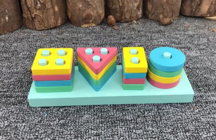 Deal 1 Kids Educational Bundle – Expression Puzzle Cubes, Abacus Computing Rack & Wooden Shape Sorting Kit