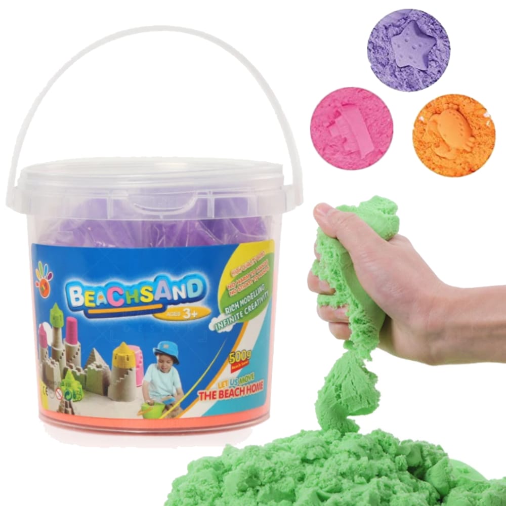 Magic Sand Jar Magic Sand Toy Set for Kids, Molds  Creative Playing Set Including Bucket