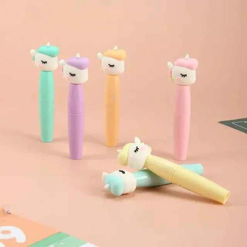 Ultimate 7-in-1 Stationery & Accessories Combo Pack with Kuromi, Unicorn Highlighter, Soap Craft, A5 Spiral Notebook & Mini Coin Wallet