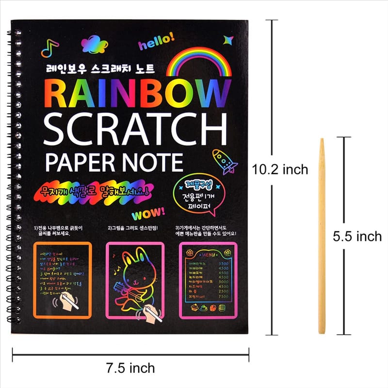 Rainbow Scratch Paper Note